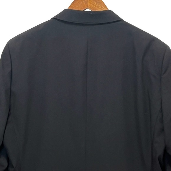 SAVILE ROW BRIXTON TWO BUTTON SKINNY FIT SUIT JACKET BLACK NWT MEN'S 42L - Picture 7 of 15